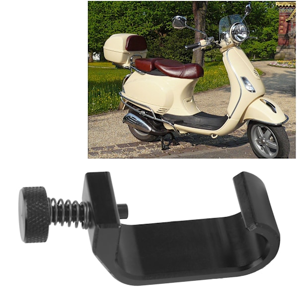 Motorcykelns bakre bagagehållare bagagehållare krok hänge passar för Vespa GTS 250 300Svart
