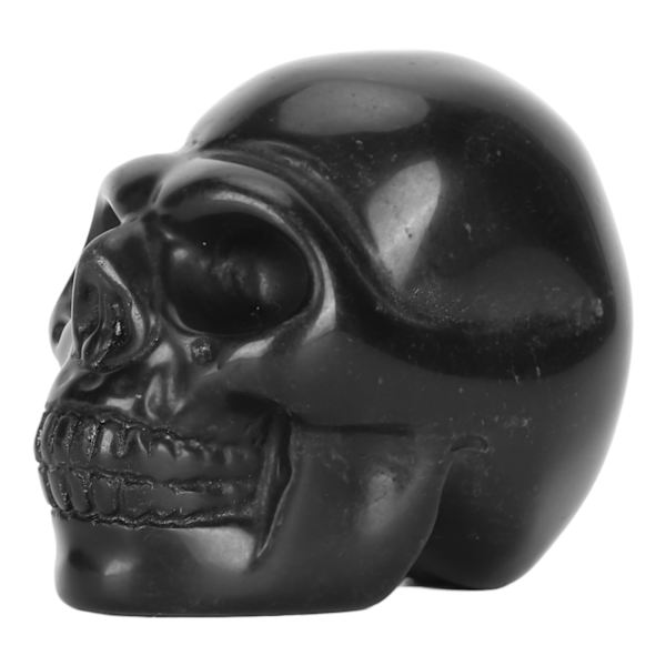2 tommer krystalkraniehoved Håndudskåret poleret udskæringskallestatue Miniaturekranier Ornamenter til meditation Afslappende Obsidian