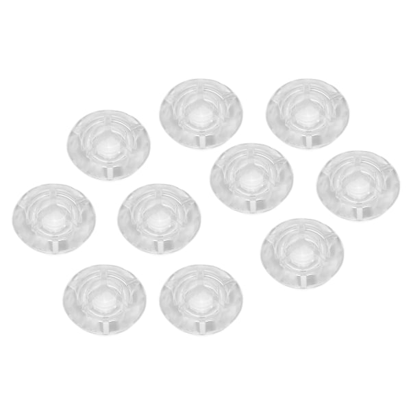 10 stk Fodkontakt Toppers Clear Transparent Universal til guitareffektpedaltilbehør