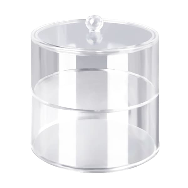Akryl Bælte Organizer 2 Lag Gennemsigtig 5,5 tommer Diameter Stærk Let Bælte Display Case