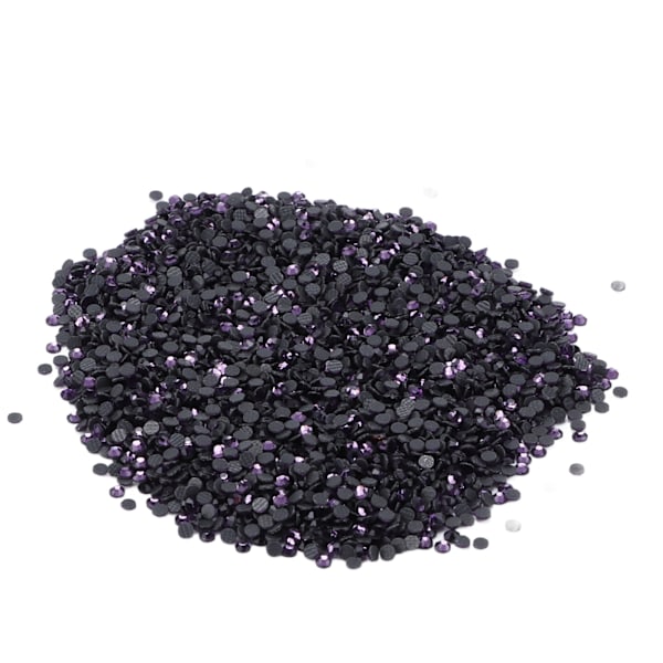 14400 kpl litteitä takakivisiä häikäisevä värikäs DIY tukeva iridisoiva kimalteet pyöreät helmet manikyyriin meikkiin Violetti