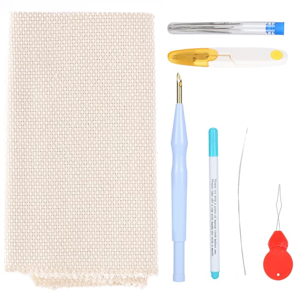 Punch Needle Broderisæt DIY Tyk Uld Messingrør Garn Saks Værktøjssæt