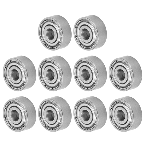 10 stk kuglelejer i rustfrit stål mute rullende skateboard hjuldrev tilbehør S623Z