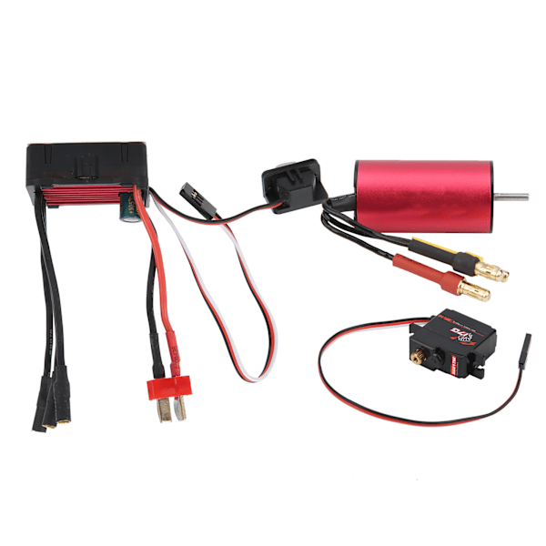 SURPASSHOBBY 2040 3900KV Motor 35A ESC S0017M 17G Metal Servo Børsteløs Sæt til RC Bil