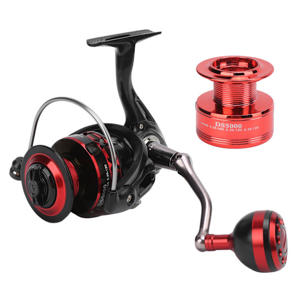 Metal Spinningshjul Holdbar Fiskehjul Højhastigheds Gear Ratio Fiskeri Tilbehør (DS5000)