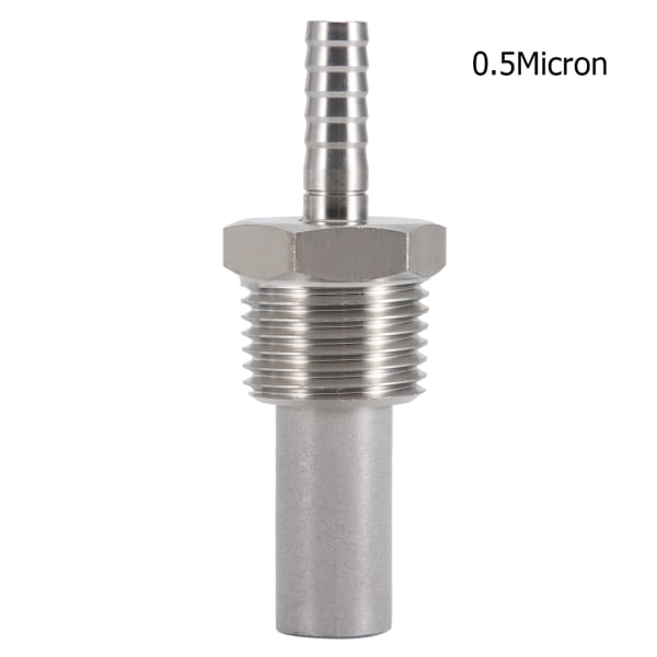 1/2" MPT Oxygen Stone 1/4' Barb Inline Carbonation Beluftning Homebrew Stone (0,5 Micron)