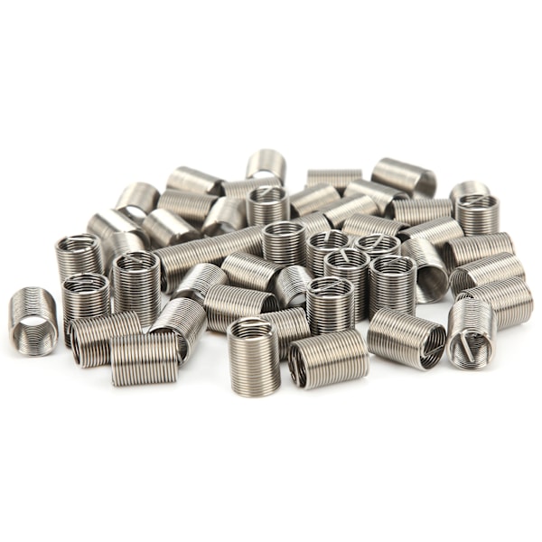 50 st gänginsatser hane hona reduktionsmutter reparationsverktyg rostfritt stål fästelement M10x1x2.5D