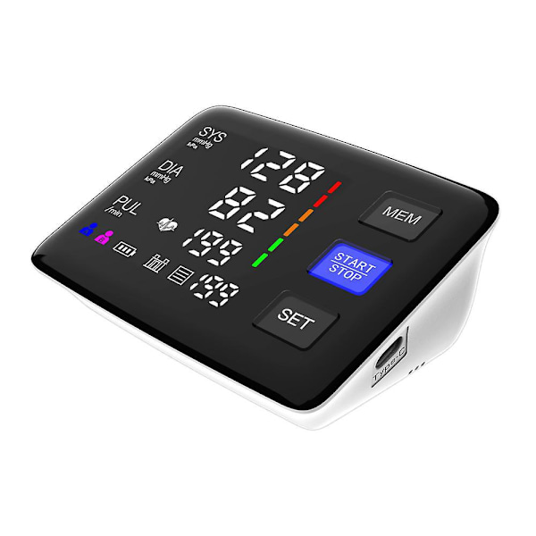 Automatisk Digitalt Blodtrycksmätare med Extra Stor 13-21 Tums Manschett och LED-Bakgrundsbelyst Skärm
