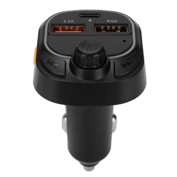 Bil MP3-spelare BT 5.0 Multifunktionell 20W Snabbladdning Minnesfunktion Stabil sändning FM-sändare med cool belysning C28