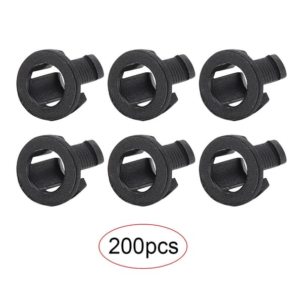 200 stk. LED-holder Elektronisk komponenttilbehør Diodebrakettfeste Plast Svart 5mm