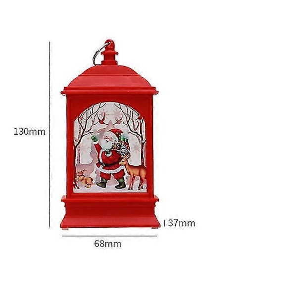 Juldekorationer LED Belysning Låda Dekorationer Jultomte