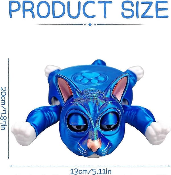 3D Funny Cat Coaster with Retractable Legs, Cute Kitten Coaster Gift, Interactive Drink Holder for Cups, Heat and Scratch Resistant Table Mats Black
