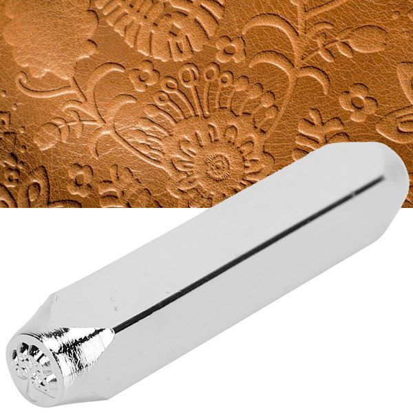 6mm 1/4\" Metal håndstempel design punch værktøj til DIY smykker udskæring fremstilling af håndværkLeaf