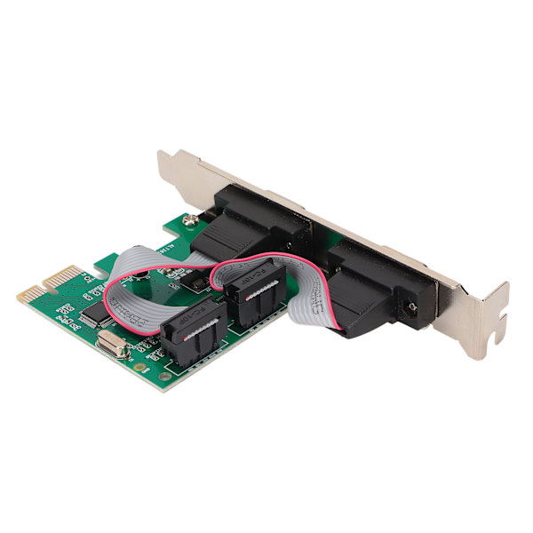 Pcie-laajennuskortti PCIE-sarjakortti tietokoneen pöytäkoneen COM-portti PCIE-RS232-liitäntä, kaksoissarjaportin laajennuskortti