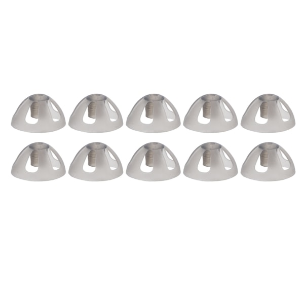 10 stk Høreapparater Dome Bløde åbne kupler Sorte lag erstatninger Øreprop til ældre Hørehæmmede menneskerStor 10mm/0.39in