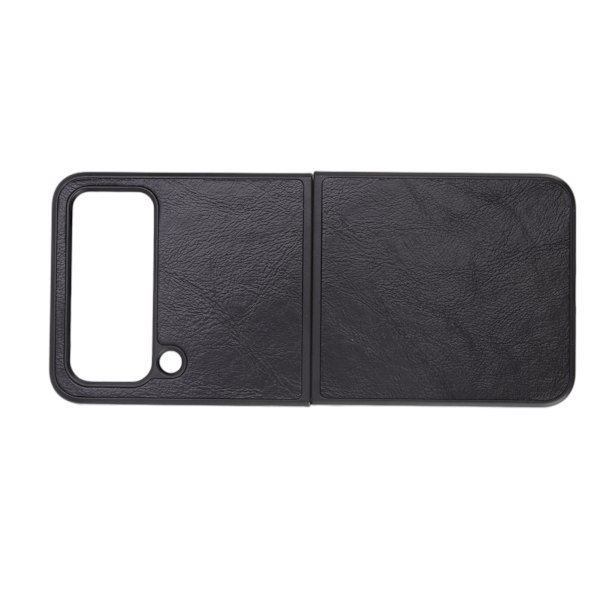 Vikbar skärm Phone case Läder Vikbar cover för Samsung Galaxy Z FLIP 4 Svart