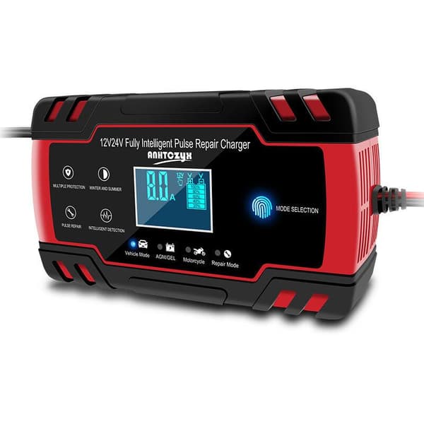 Billader, starthjelp og startkabler, 8A billader, 24V og 12V billader, vedlikeholdslader for bilbatteri -