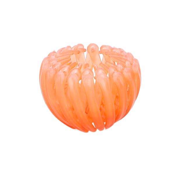 Fågelboformade hårklämmor Kvinnor Flickor Elegant Expanderbar Hårknut Hästsvanshållare Håraccessoarer Orange