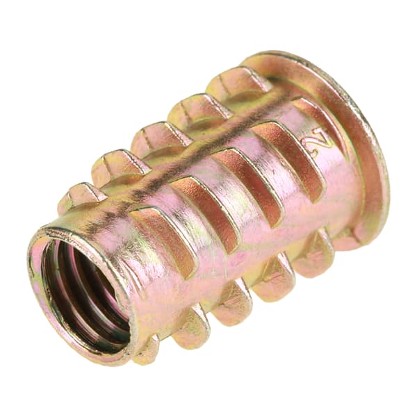 10 st M10*25mm Hex-drivhuvud Möbelmuttrar Gängade för träinsats