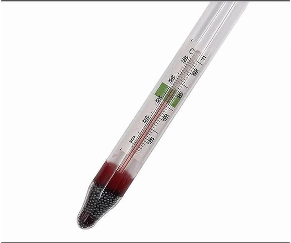 Marint saltvannsakvarie glassflyt hydrometer med termometer