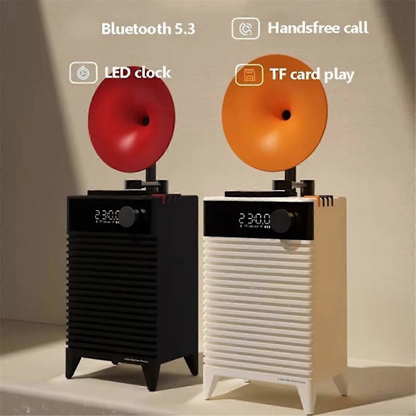 -202 Retro Bluetooth-højttalere Trådløs Udendørs Bas Subwoofer B