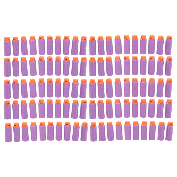 100 stk Universal Short Dart High Density EVA Soft Shot Harmløs legetøjsrefill til forskellige skydelegetøj Lilla