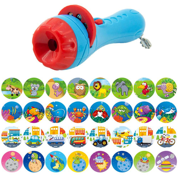 Barnberättelse ficklampa bildprojektor leksak projektor bild baby sovande berättelse tidig utbildning leksak barn semester födelsedagspresent