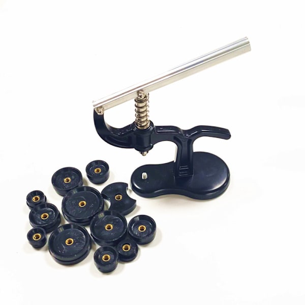 Spring Watch Press Tool Svart metall skruv Cover Spring Watch Press Tool med Dies