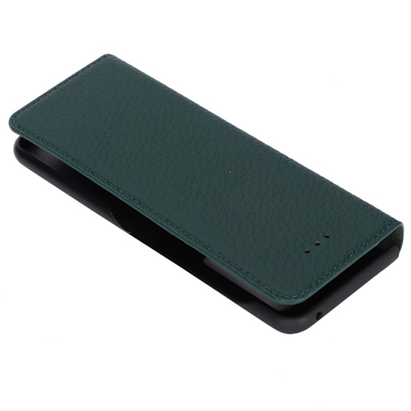 Skyddande läderfodral Elegant 360° skydd Klassiskt Litchi-textur läderfodral för SamsungGreen