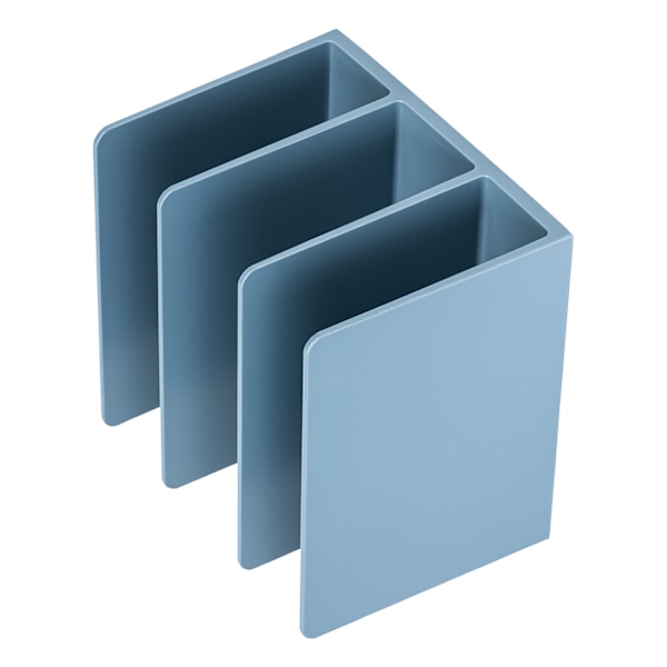 Bogstøtter Enkel Stil Bred Mund Design Blå Farve Plast Materiale 16.2x16.2x12.2cm Kontor Bogstøtte