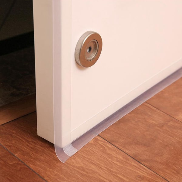Dörrfönster självhäftande väderstrippande silikontätning Sweep Strip Draft Blocker (35mm*5m)
