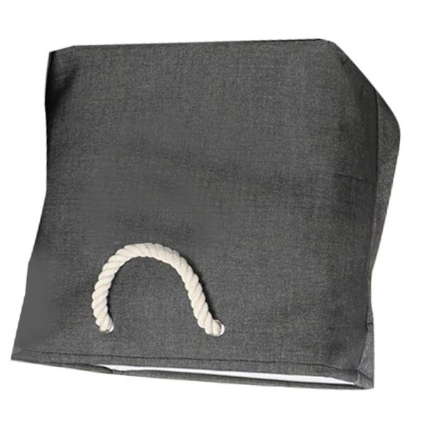 Stoffoppbevaringskurv EVA Hard Foldable Bomullsstoff Vaskeri Kurv med Håndtak for Leker Snack Oppbevaring Svart