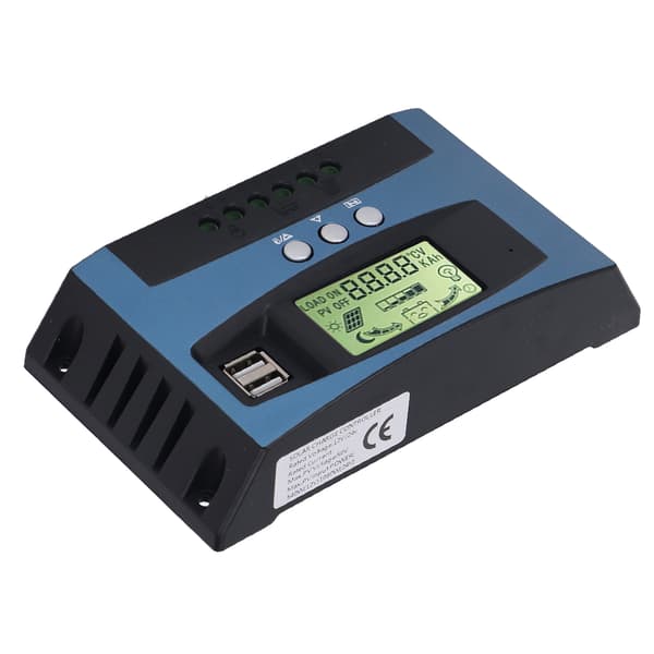 MPPT Solar Charge Controller 3-faset opladning Beskyttende solpanel batteriregulator 12V 24V 40A