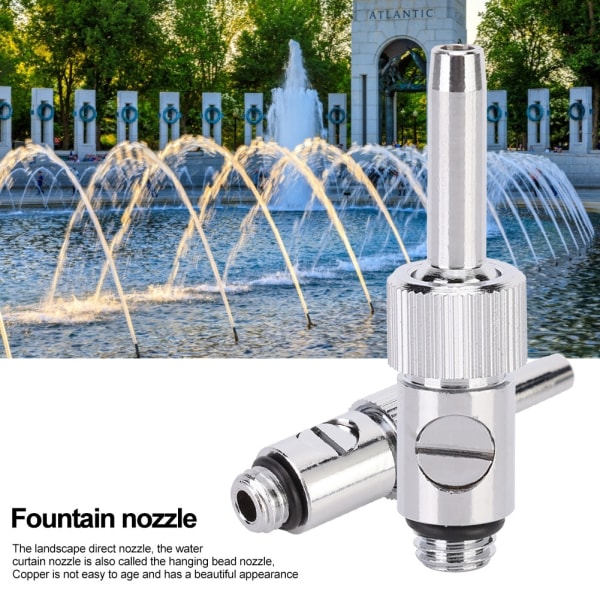 Justerbar universal rett fontenedyse med ventil (2 stk) for landskapsarbeid