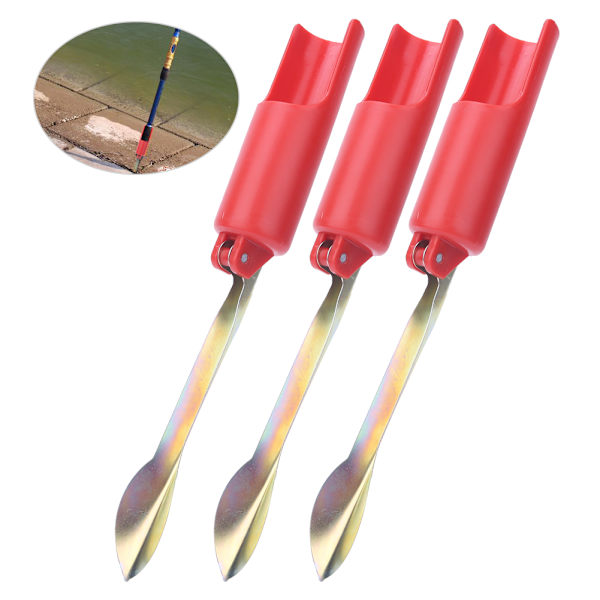 4 STK Röd 32 cm hopfällbart fiskespö Markinsatt hållare Stativ Stångfäste Tackeltillbehör32x4x3,3x15,5cm