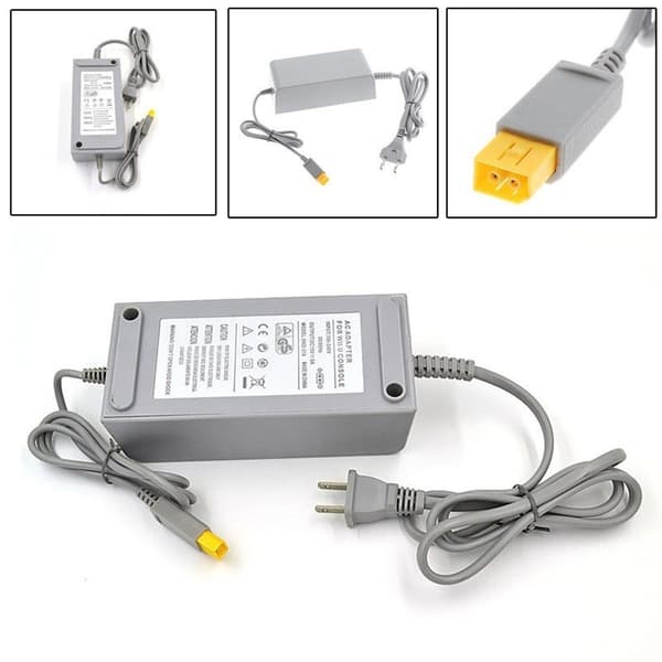 AC-adapter strømforsyning veggladerkabel for Wii U-konsoll