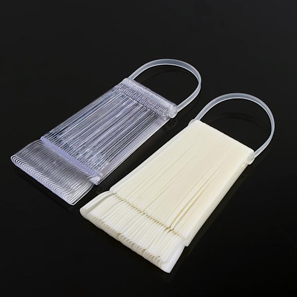32 stk/sett Naturlig/Transparent Falsk Neglekunst Viftebrett Polsk UV Gel Display Falsk Neglekunst Stic