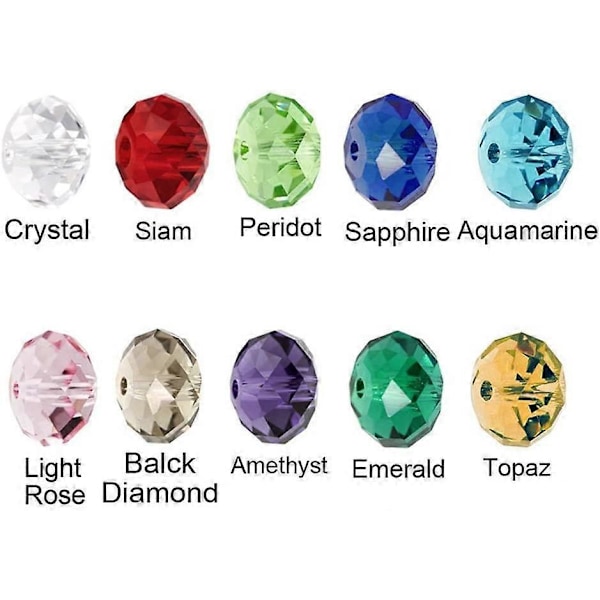 4mm Engros Krystalglas Perler Multi-facetterede Glas Perler # Forskellige Farver Med Æsker DIY Smykker Halskæde Armbånd Håndværk (1000 Stykker)