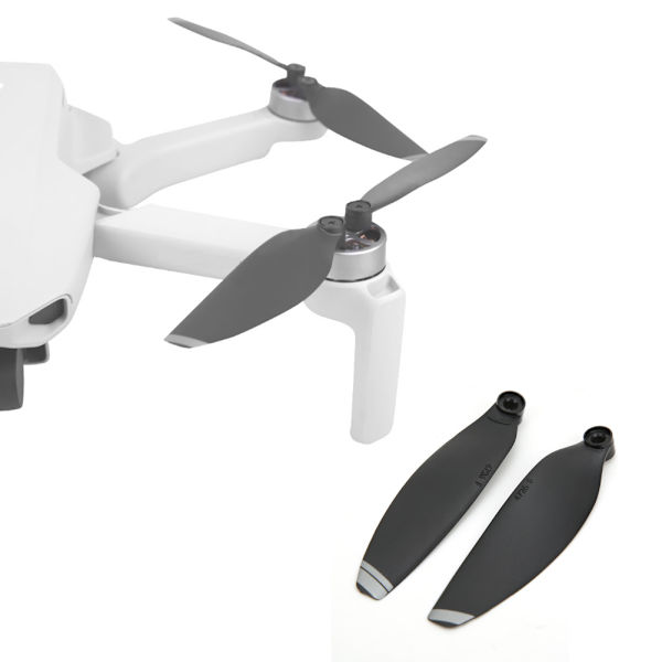 2 par RC Drone 4726F Propeller Udskiftning Støjreduktion Passer til DJI Mavic Mini (Hvid Sort )