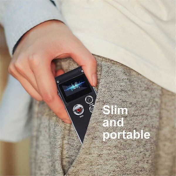 8G Stemmeoptager, High-Definition Støjreduktion MP3-afspiller