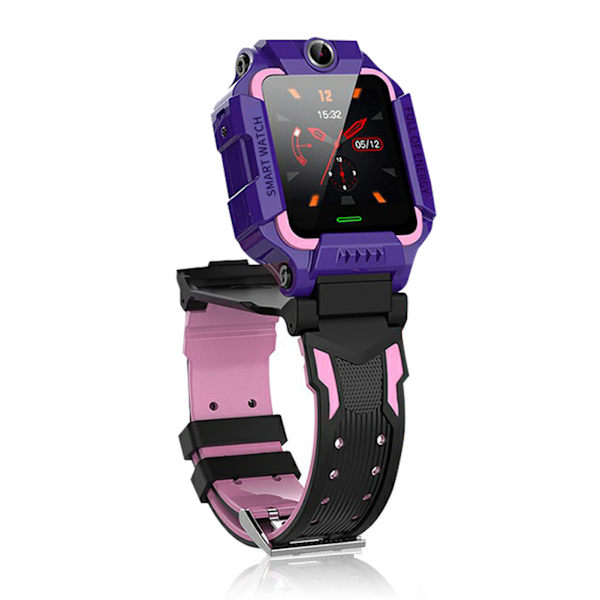 Q19 Lasten watch vedenpitävä pistokekorttikameran paikannusranneke (violetti)