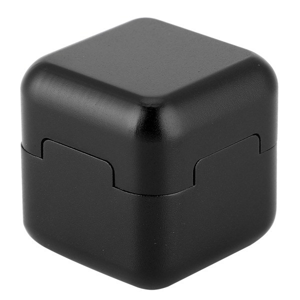 Bærbar mini magnetisk køspiss krittholder i aluminium Biljardbassengkrittholder (svart) Magnetic bottom cover
