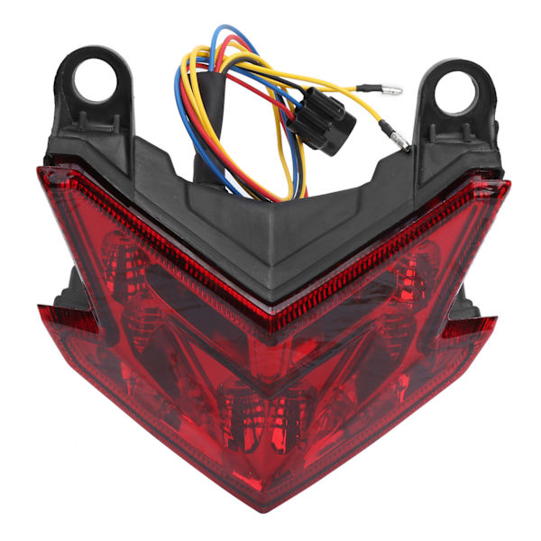 Motorcykel LED-baglygte integreret bagskærm passer til KAWASAKI KCWDZ800/ZX6R 1315(Rød )