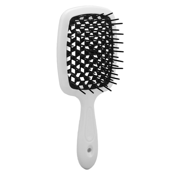 Snabbtorkande ventilerad hårborste för lockigt hår Black white handle
