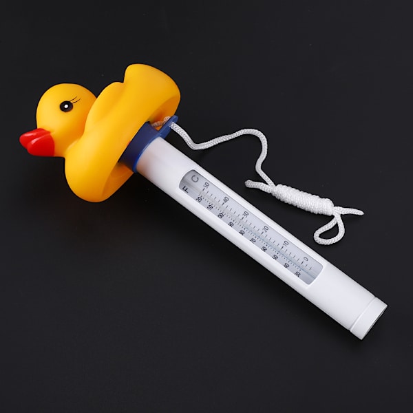 Tecknad mini flytande vattentermometer för simbassäng Spas Fish Tank Aquarium Duck