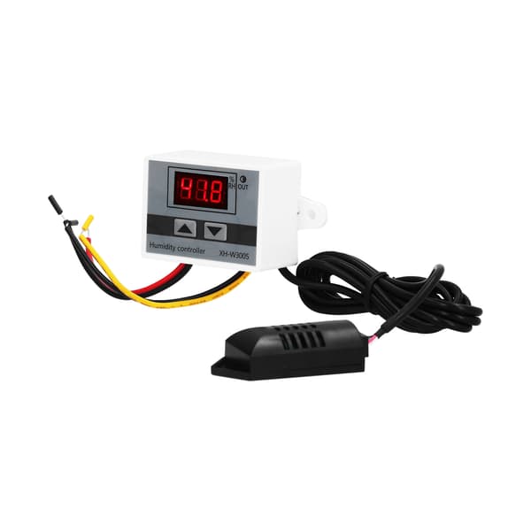 Digital fuktighetskontrollmodul LED hygrometersensor kontrollbrytare 0~99% RH XHW3005 24V
