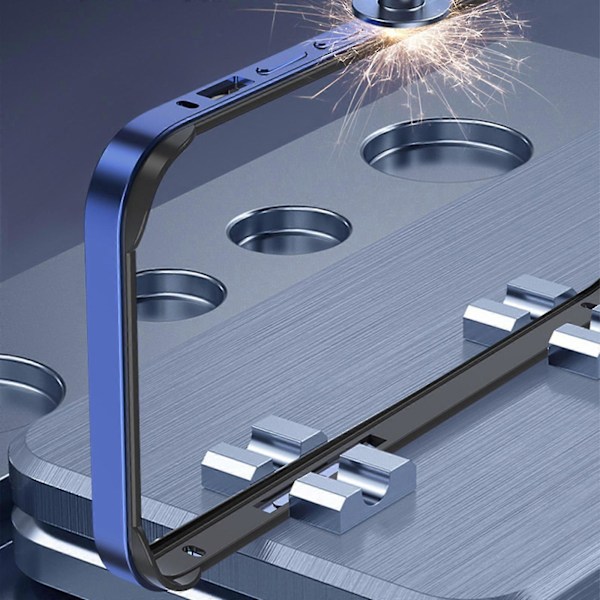 Metall Bumper Ram Fodral för iPhone 15 Pro Max/Ultra - Aluminiumram, Slim, Hårt Skal grön