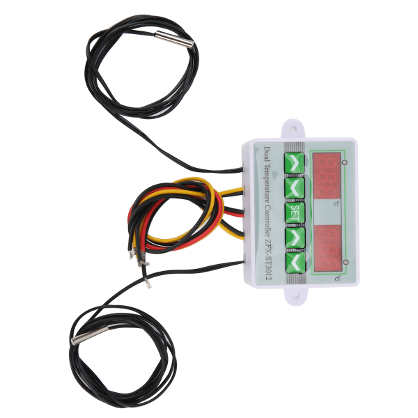 Temperaturkontroller Digital Display Mikrodatamaskin Intelligent kontrollbryter ST3012 12V