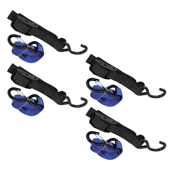 4-pack surrningsremmar 25 mm 1,8 m tunga surrningsremmar passar för motorcykel lastbilar släpvagn bagage