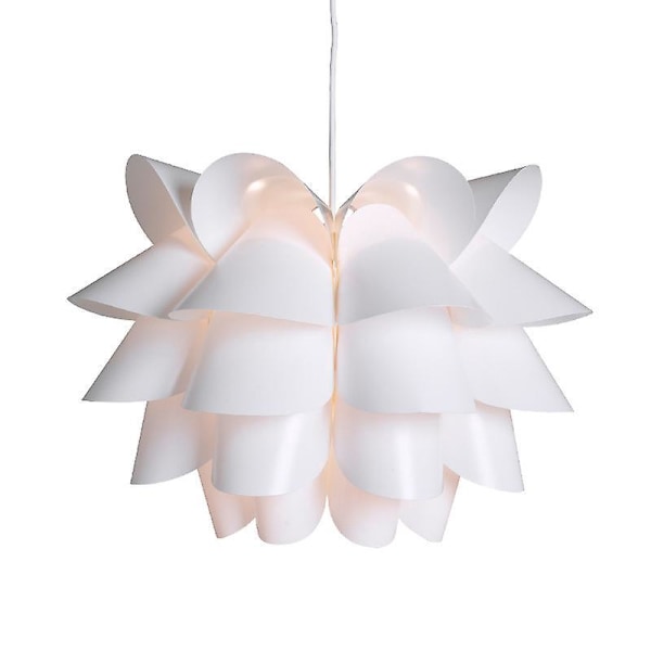 Taklampa ljuskrona i form av lotus, monterad 38*26cm pussel lampor upphängning för sovrum